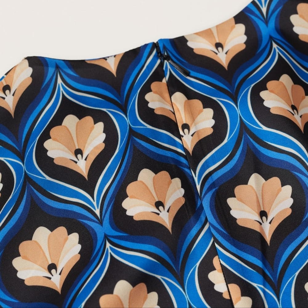 MANGO RETRO PRint dress - Picture 4 of 5